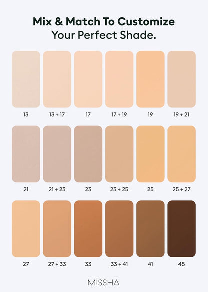 M PERFECT COVER SERUM BB CREAM No.41 Medium Tan- Tan/Deep with Warm Undertone, BB Cream by Cardi B Pick, Skin Tint, Tinted Moisturizer, Skin Care Foundation Makeup, Korean Makeup,1.18 Fl Oz
